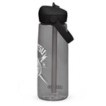 Flip straw water bottle
