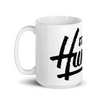 white glossy mug