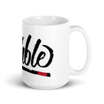 white glossy mug