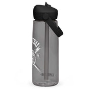 Flip straw water bottle