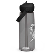 Flip straw water bottle
