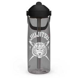 Flip straw water bottle