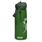 Flip straw water bottle