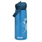 Flip straw water bottle