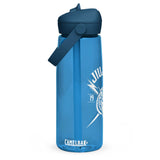 Flip straw water bottle