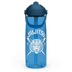 Flip straw water bottle