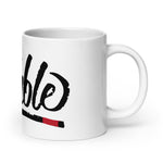 white glossy mug